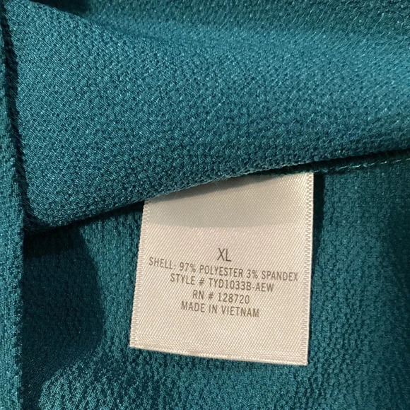 Blue Rain Green Blouse XL - Picture 10 of 15